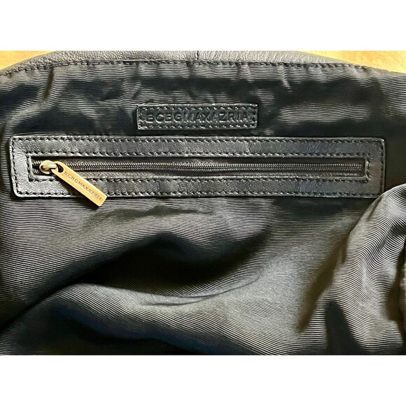 BCBGMAXAZRIA Black Leather Hobo Bag Extra Large Oversized Slouchy Tote VINTAGE - Picture 15 of 16